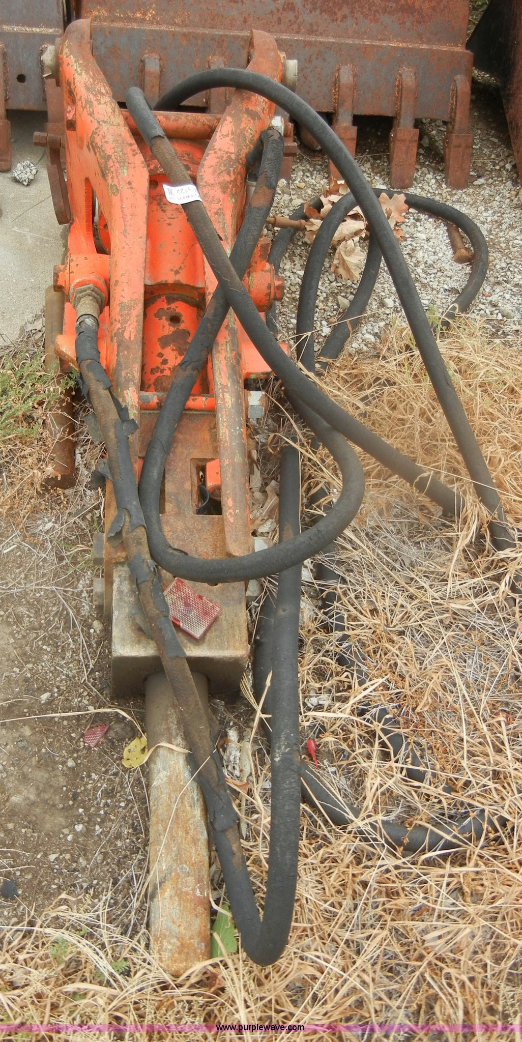 Backhoe breaker attachment in Burlingame, KS Item M9722 sold Purple