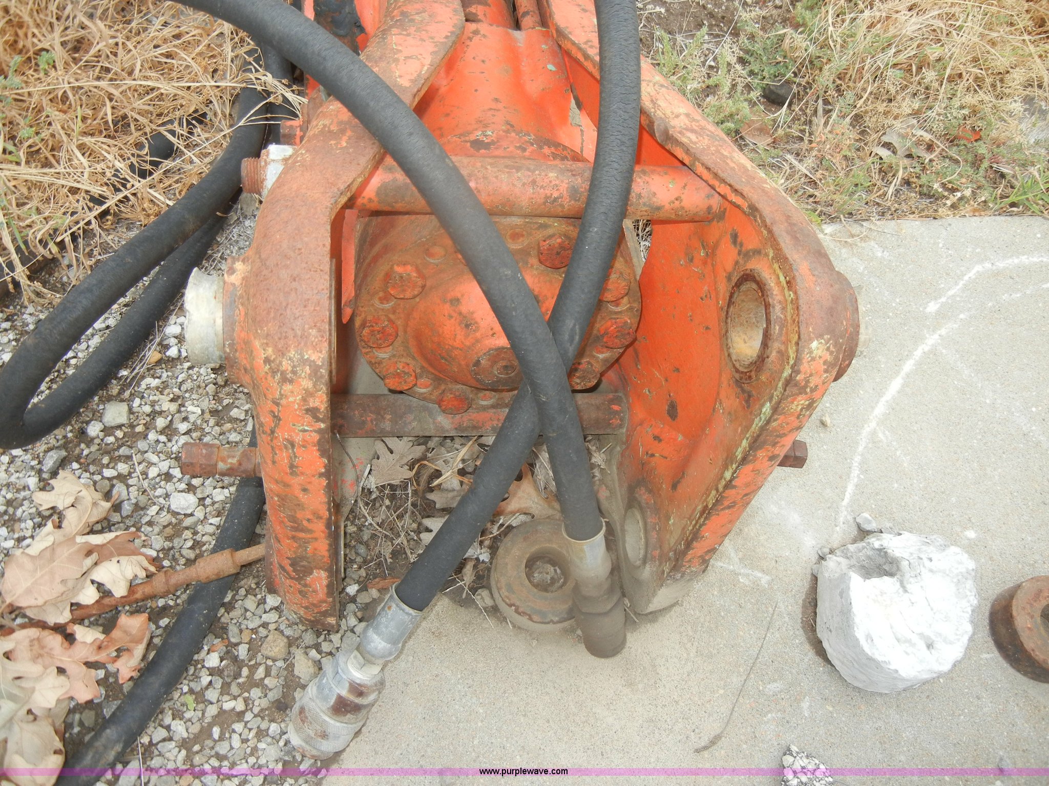 Backhoe breaker attachment in Burlingame, KS Item M9722 sold Purple