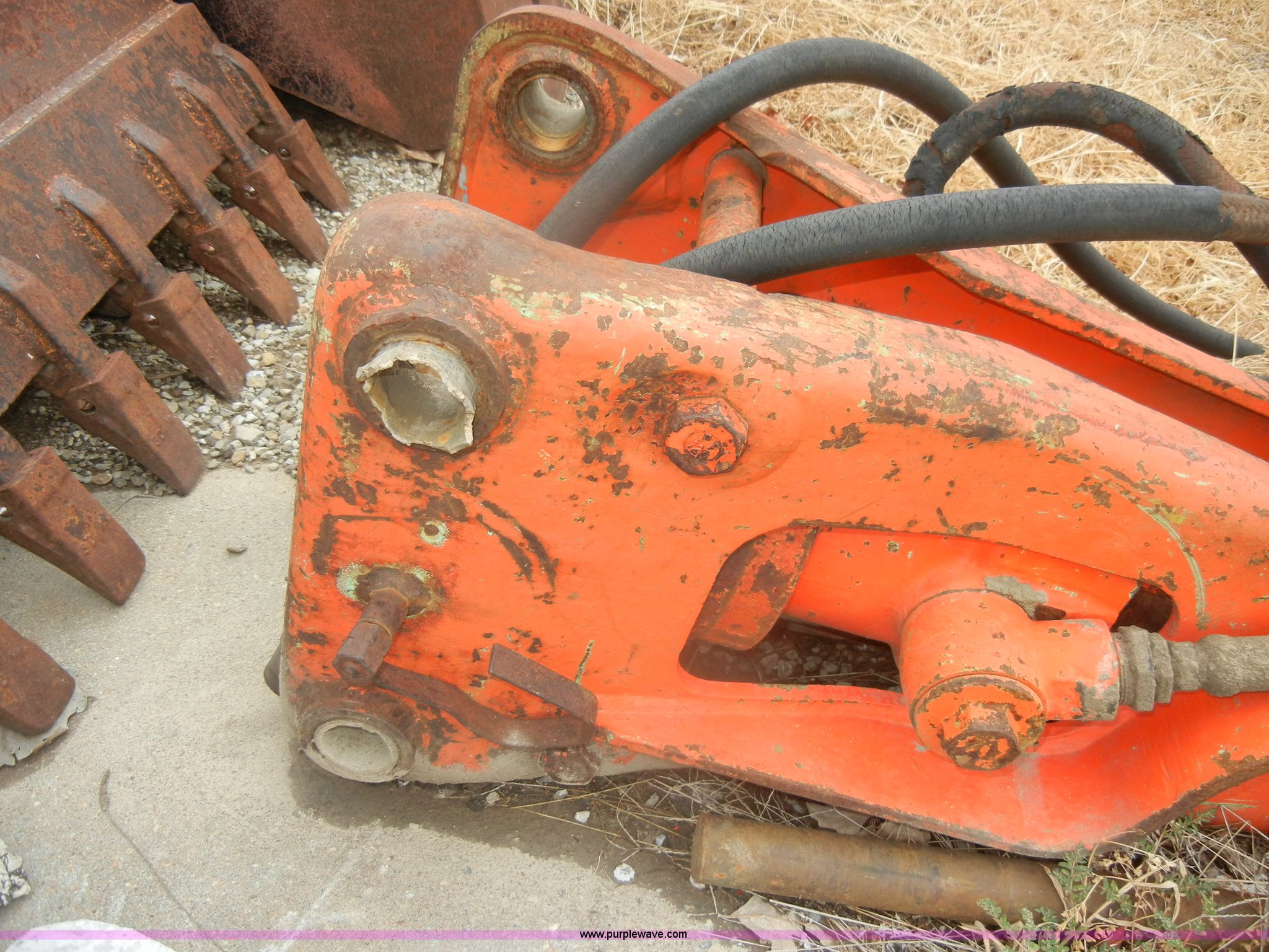 Backhoe breaker attachment in Burlingame, KS Item M9722 sold Purple