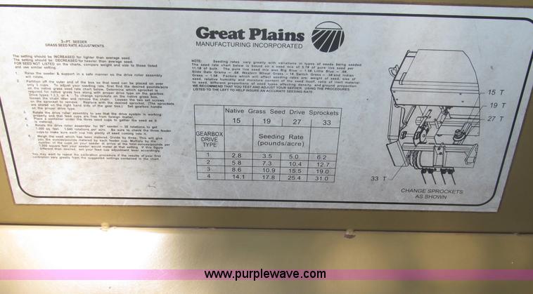 image for item B5172 Land Pride PSN2096 drill seeder