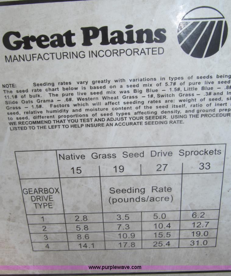 image for item B5172 Land Pride PSN2096 drill seeder