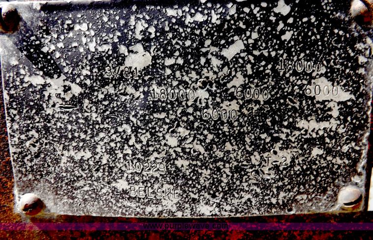 image for item B7481 1981 Belshe triple axle trailer