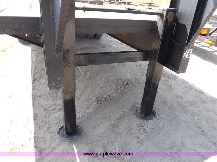 image for item B7482 2009 shop built 25' gooseneck trailer