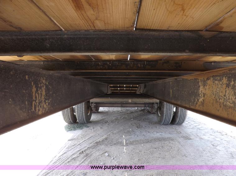 image for item B7482 2009 shop built 25' gooseneck trailer