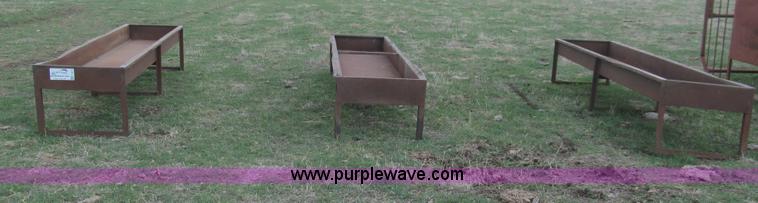 image for item F3019 (3) metal feed troughs