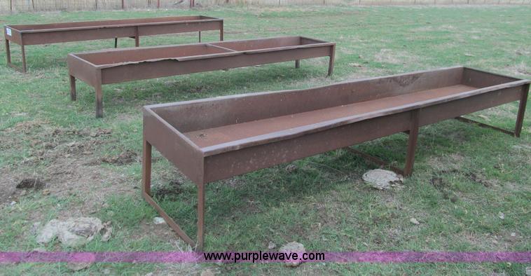 image for item F3019 (3) metal feed troughs