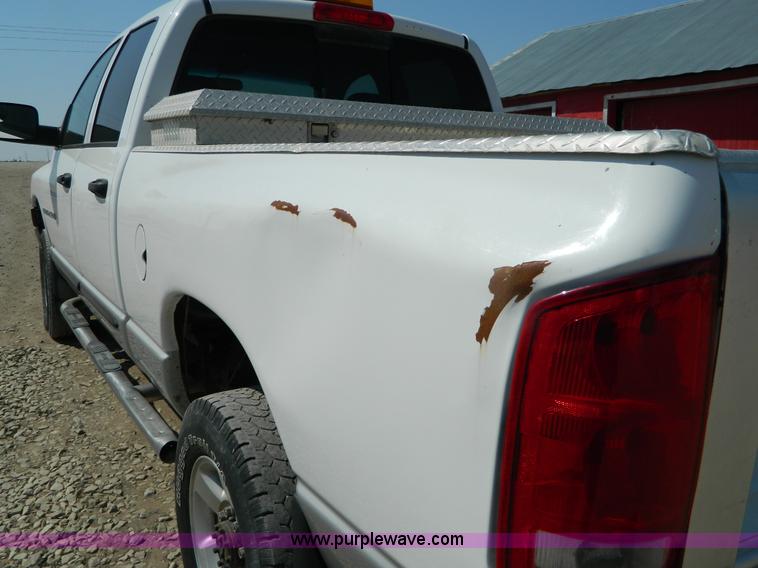 image for item B3837 2003 Dodge Ram 2500 Quad Cab pickup truck