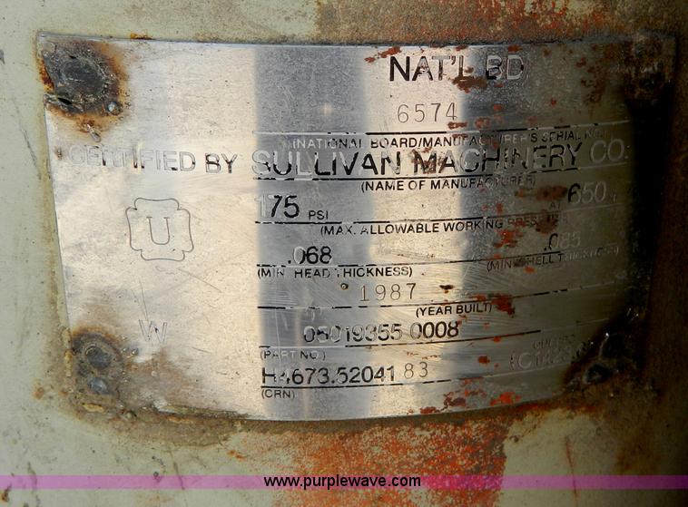 image for item B3844 1994 Sullivan D175Q air compressor