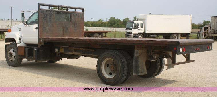 image for item B6960 1995 GMC TopKick flatbed dump truck