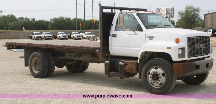 image for item B6960 1995 GMC TopKick flatbed dump truck