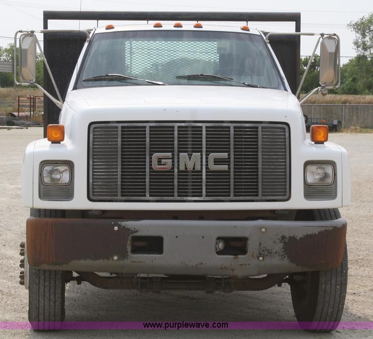 image for item B6960 1995 GMC TopKick flatbed dump truck