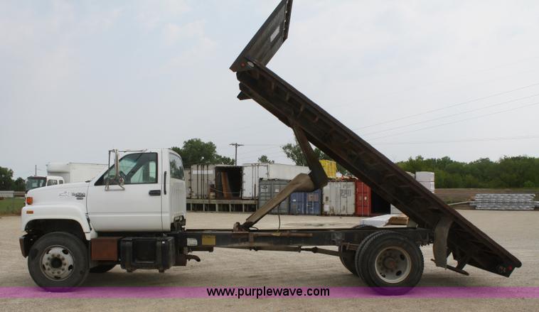 image for item B6960 1995 GMC TopKick flatbed dump truck