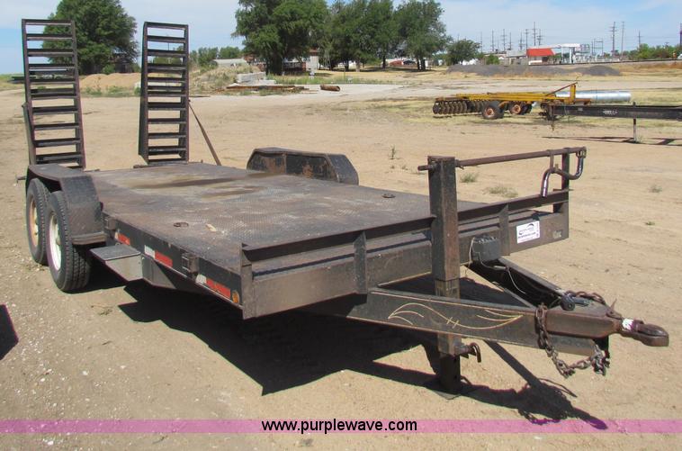 image for item B7409 2003 Top 3 18' equipment trailer