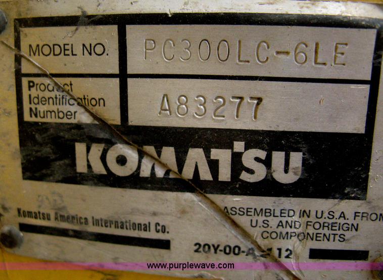 image for item B8022 1999 Komatsu PC300LC-6LE excavator
