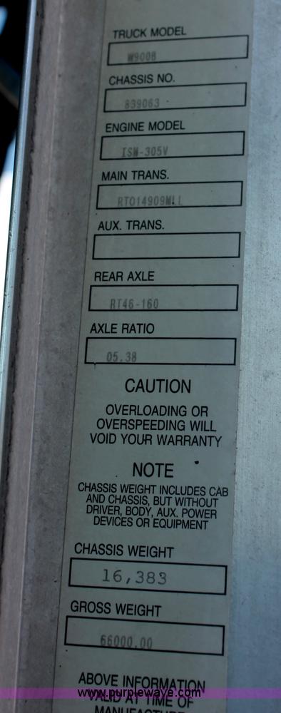 image for item C2755 2000 Kenworth W900B cement mixer truck