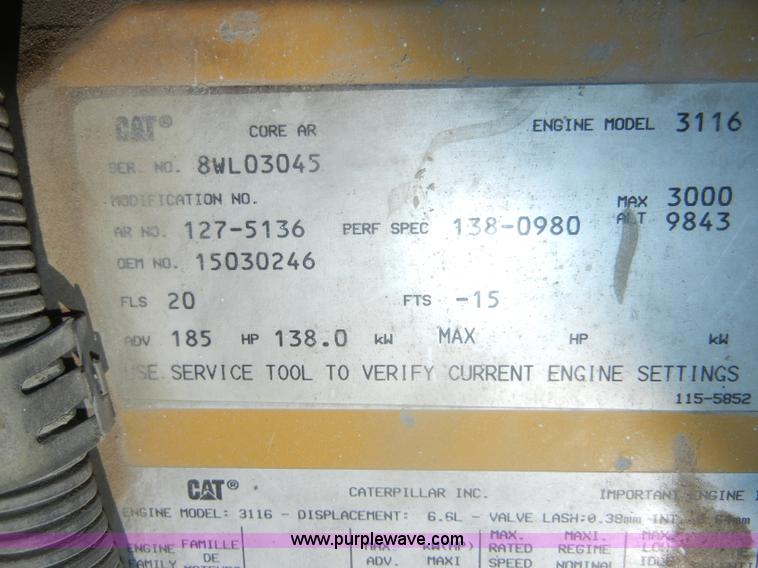 image for item D4602 1997 GMC T6500 box truck