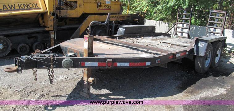 image for item E2039 1994 shop built 16' equipment trailer