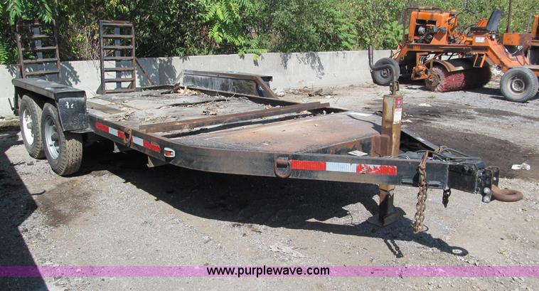 image for item E2039 1994 shop built 16' equipment trailer