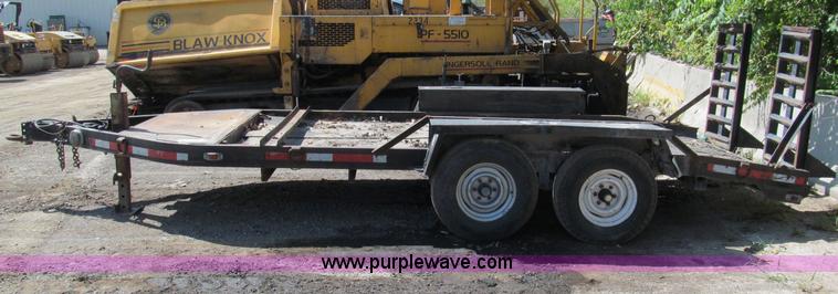 image for item E2039 1994 shop built 16' equipment trailer