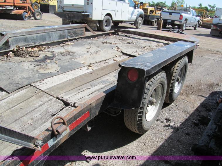 image for item E2039 1994 shop built 16' equipment trailer