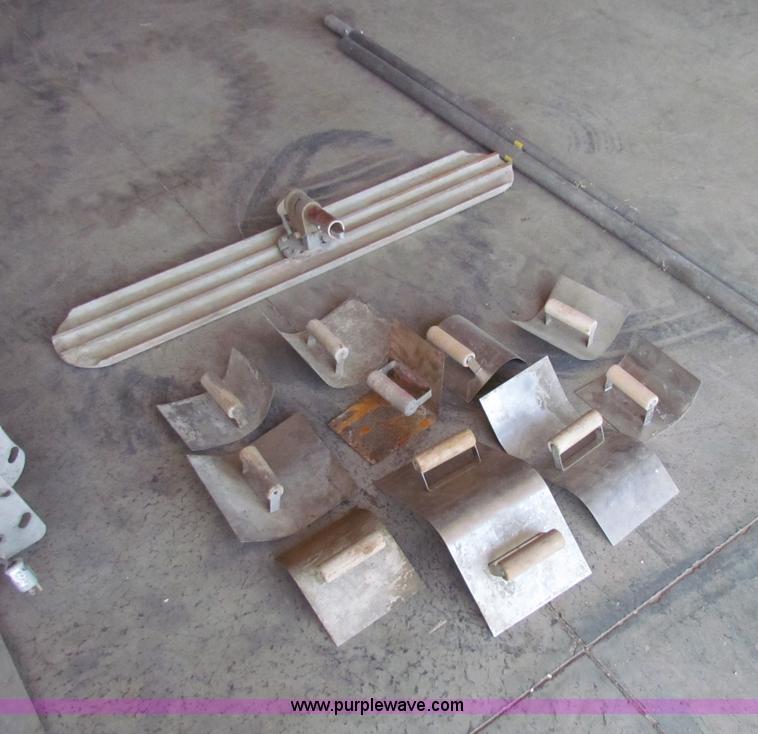 image for item N9097 Assorted concrete finishing tools