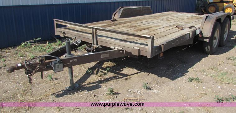 image for item N9100 2002 Star 18' equipment trailer