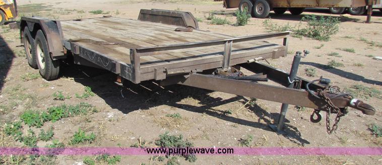 image for item N9100 2002 Star 18' equipment trailer