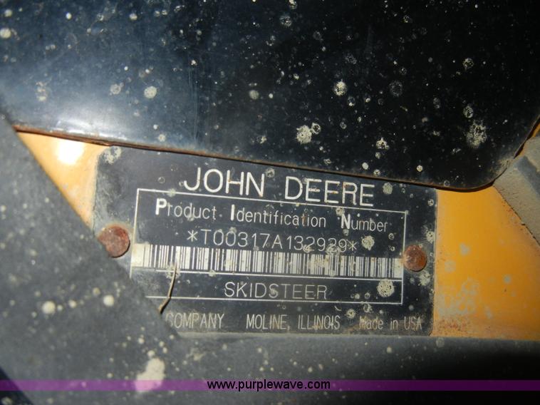 image for item B1481 2006 John Deere 317 skid steer