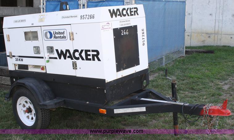 image for item B6894 2007 Wacker G25 portable generator