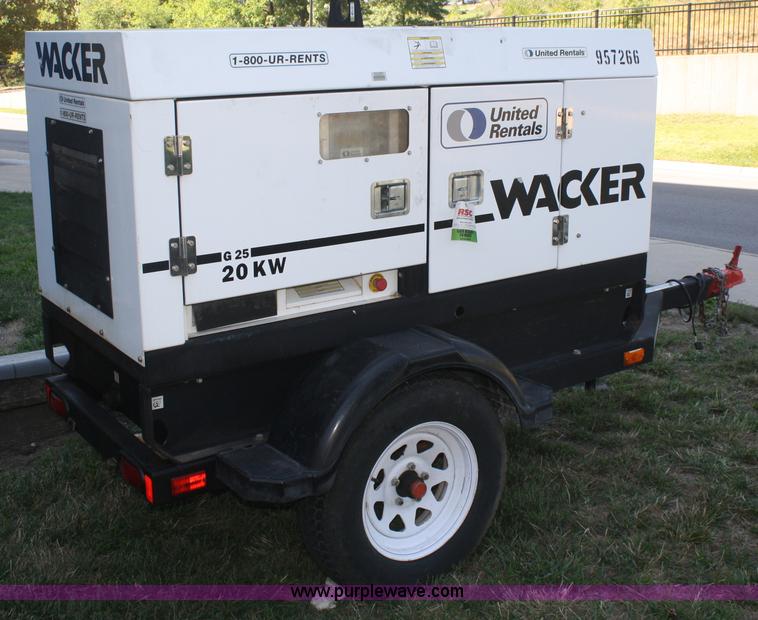 image for item B6894 2007 Wacker G25 portable generator