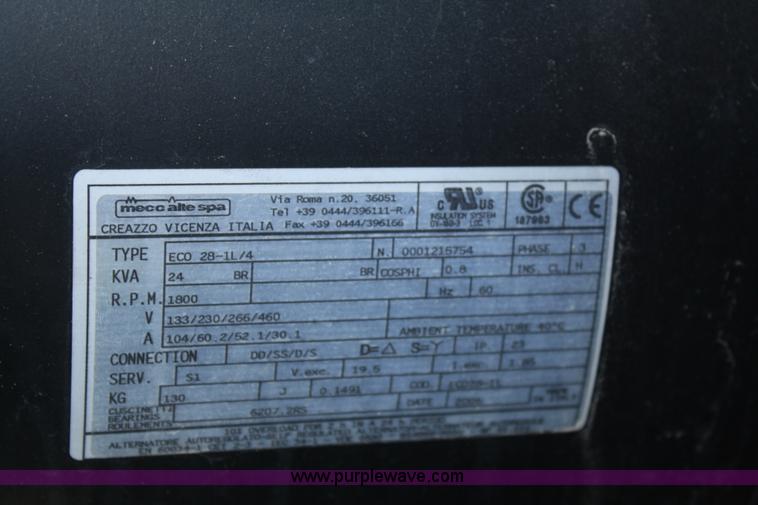 image for item B6894 2007 Wacker G25 portable generator