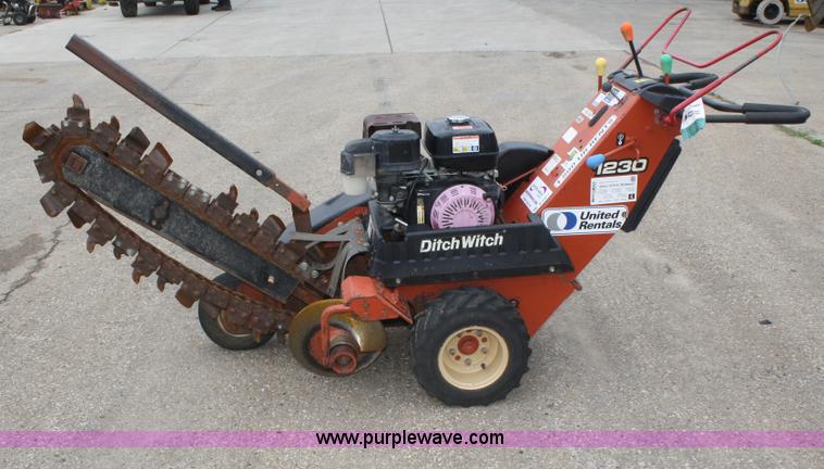 image for item B6977 2006 Ditch Witch 1230 walk behind trencher