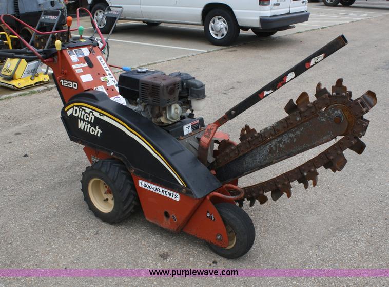 image for item B6977 2006 Ditch Witch 1230 walk behind trencher