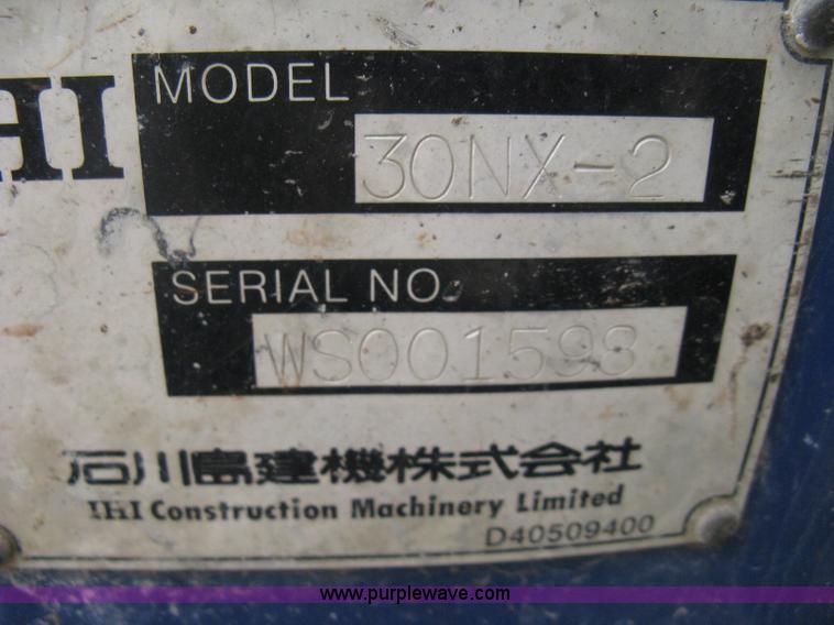 image for item B8059 2007 IHI 30NX-2 mini excavator