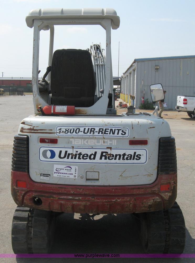 image for item B8067 2004 Takeuchi TB135 compact excavator