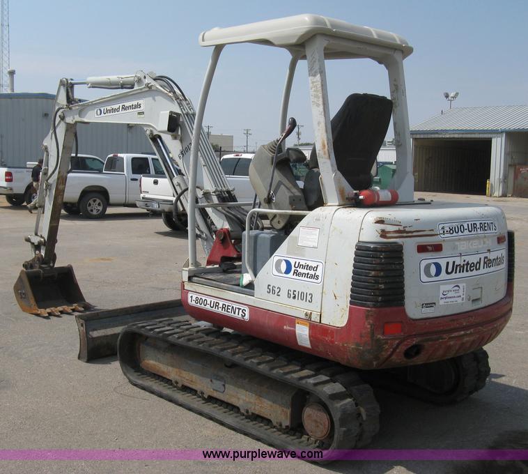 image for item B8067 2004 Takeuchi TB135 compact excavator