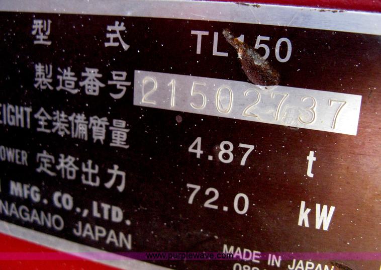 image for item B8116 2006 Takeuchi TL150C track skid steer