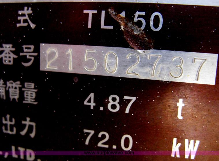 image for item B8116 2006 Takeuchi TL150C track skid steer