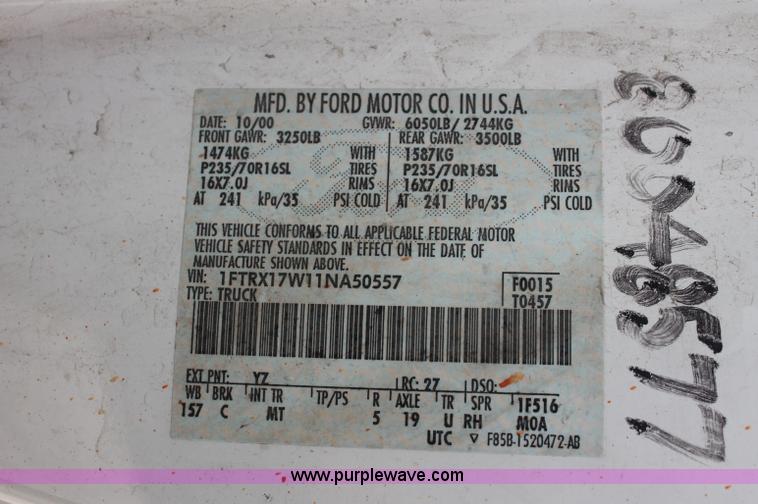 image for item C2793 2001 Ford F150 XLT SuperCab pickup truck