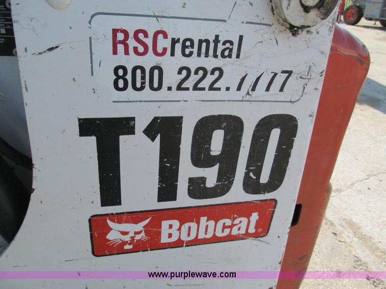 image for item E2127 2007 Bobcat T190 track skid steer