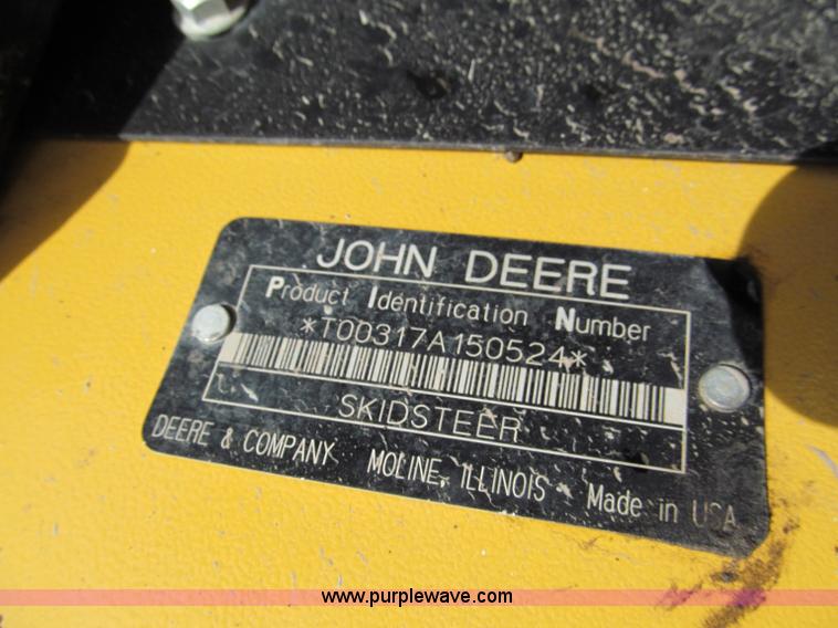 image for item E2128 2007 John Deere 317 skid steer
