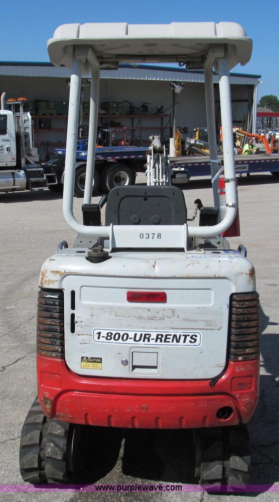 image for item E2129 2006 Takeuchi TB016 compact excavator