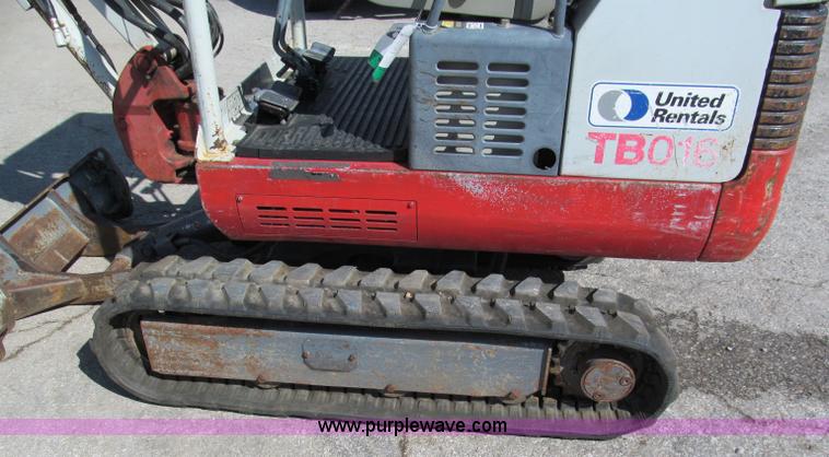 image for item E2129 2006 Takeuchi TB016 compact excavator