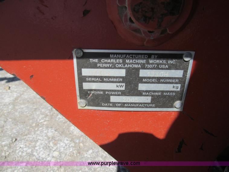 image for item E2131 2005 Ditch Witch 1330H walk behind trencher