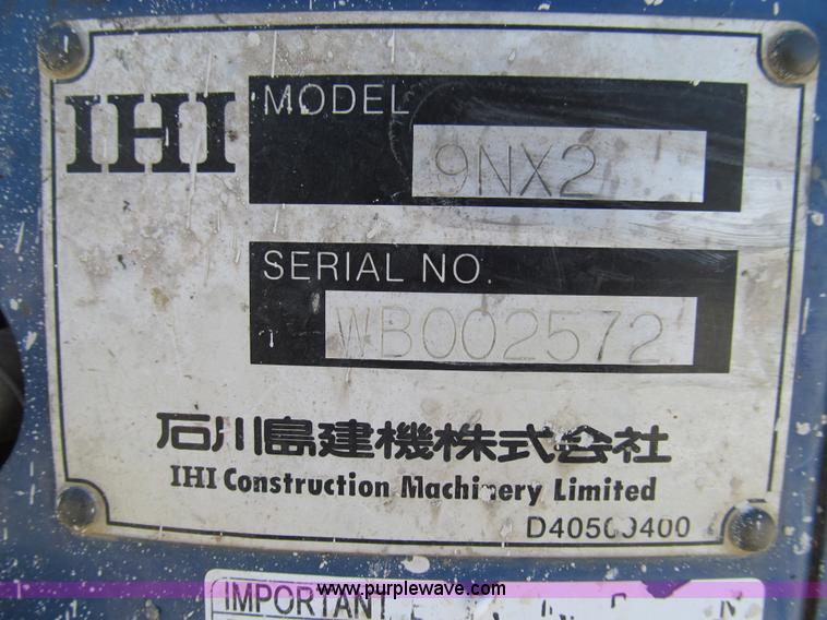 image for item E3502 2007 IHI 9NX mini excavator