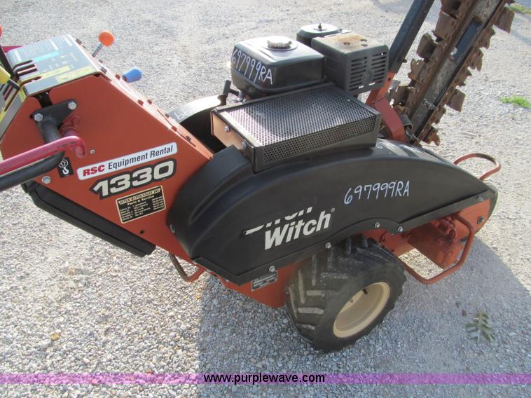 image for item F4570 2007 Ditch Witch 1330H walk behind trencher