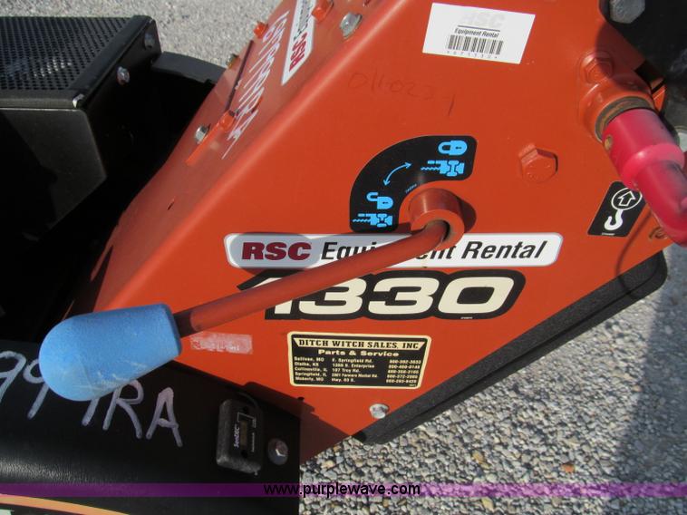 image for item F4570 2007 Ditch Witch 1330H walk behind trencher