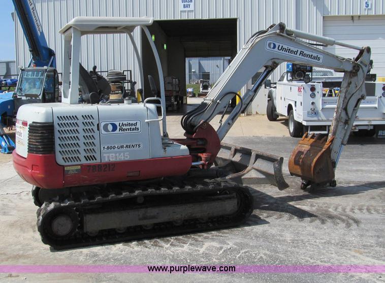 image for item F4573 2005 Takeuchi TB145R compact excavator