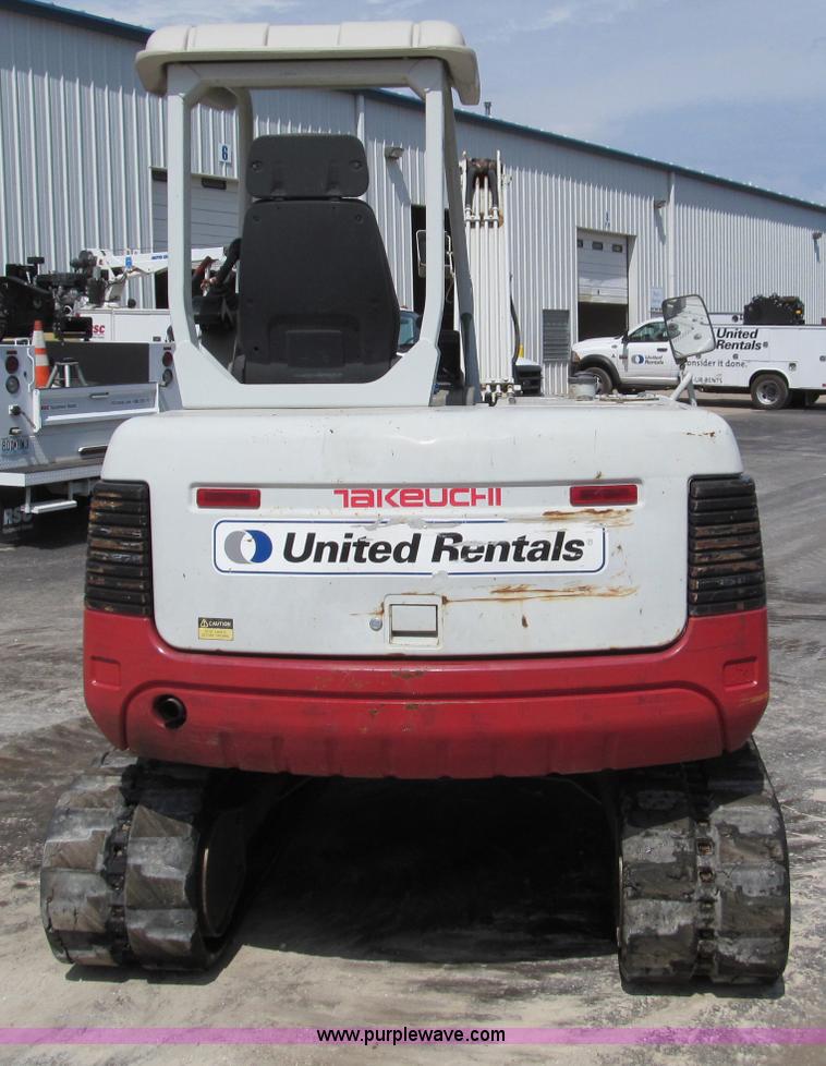 image for item F4573 2005 Takeuchi TB145R compact excavator