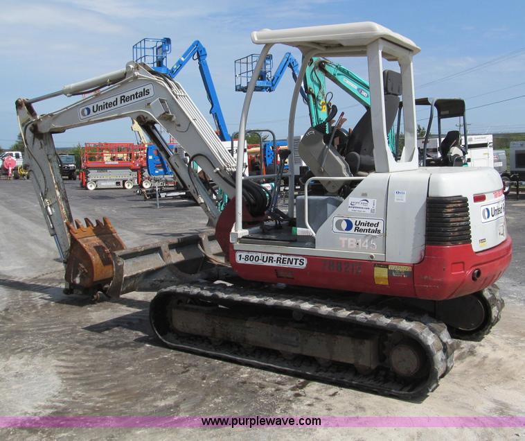 image for item F4573 2005 Takeuchi TB145R compact excavator